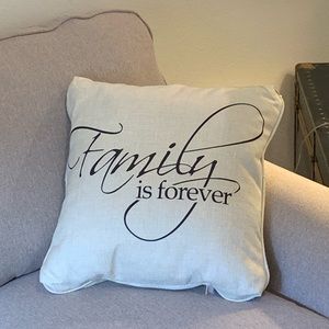 “Family is Forever” Accent Pillow